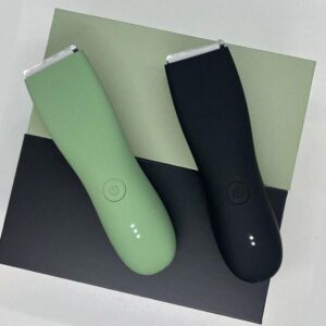 multi functional men's body and groin hair trimmer, waterproof electric razor with replaceable ceramic blade