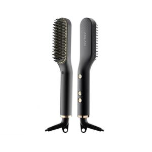 multi functional quick heat beard and hair straightening brush
