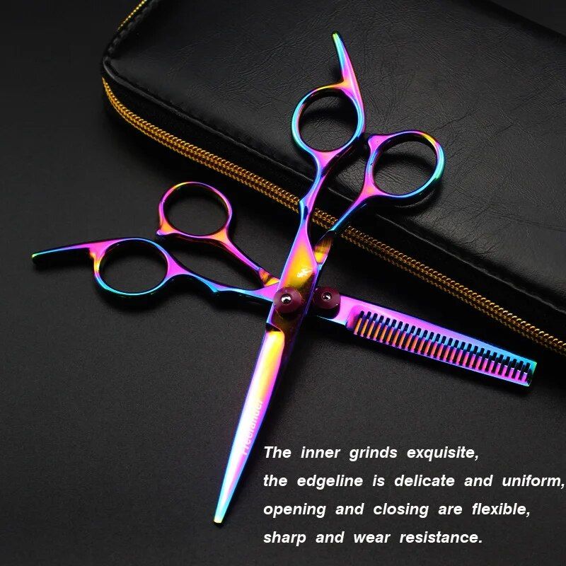 professional 6 inch hair thinning scissors japanese steel barber shears for precision cutting