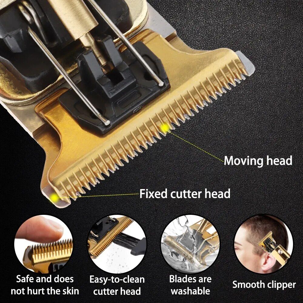 multi purpose high efficiency hair trimmer usb rechargeable, cordless, professional precision