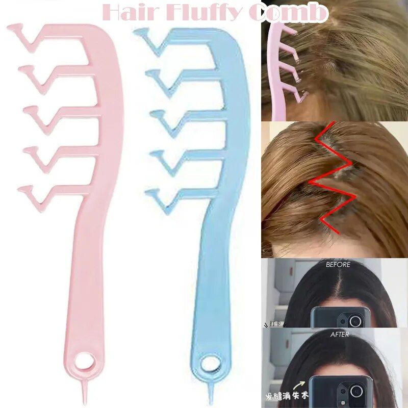effortless style 2 in 1 hair root fluffy clips and rollers compact, non slip hair styling accessories