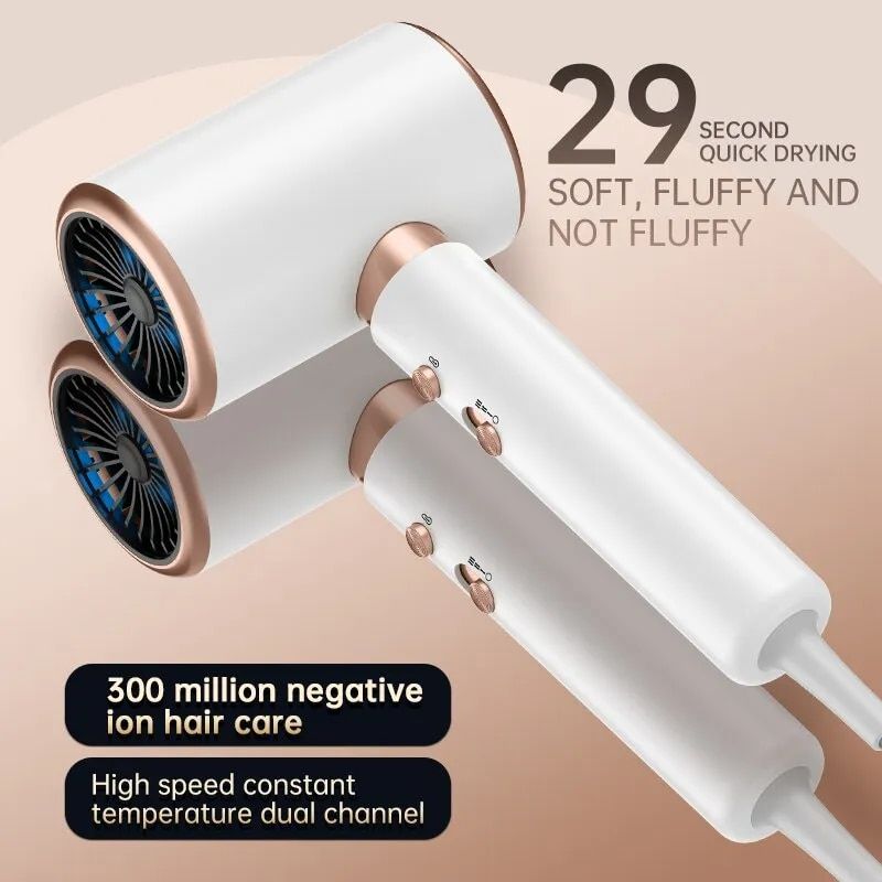high speed electric turbine hair dryer with constant temperature & low noise