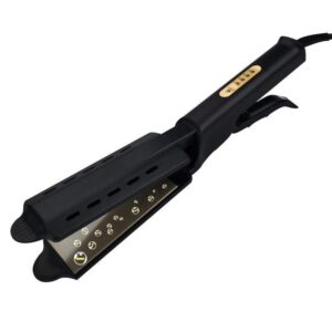 ceramic tourmaline ionic hair straightener with widen panel