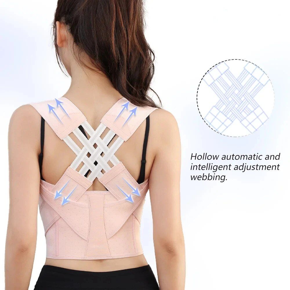 fully adjustable spine support posture corrector brace