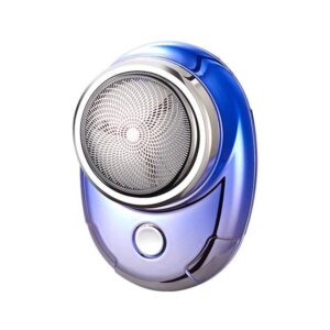 portable mini electric shaver for men with triple blade rechargeable, washable & cordless