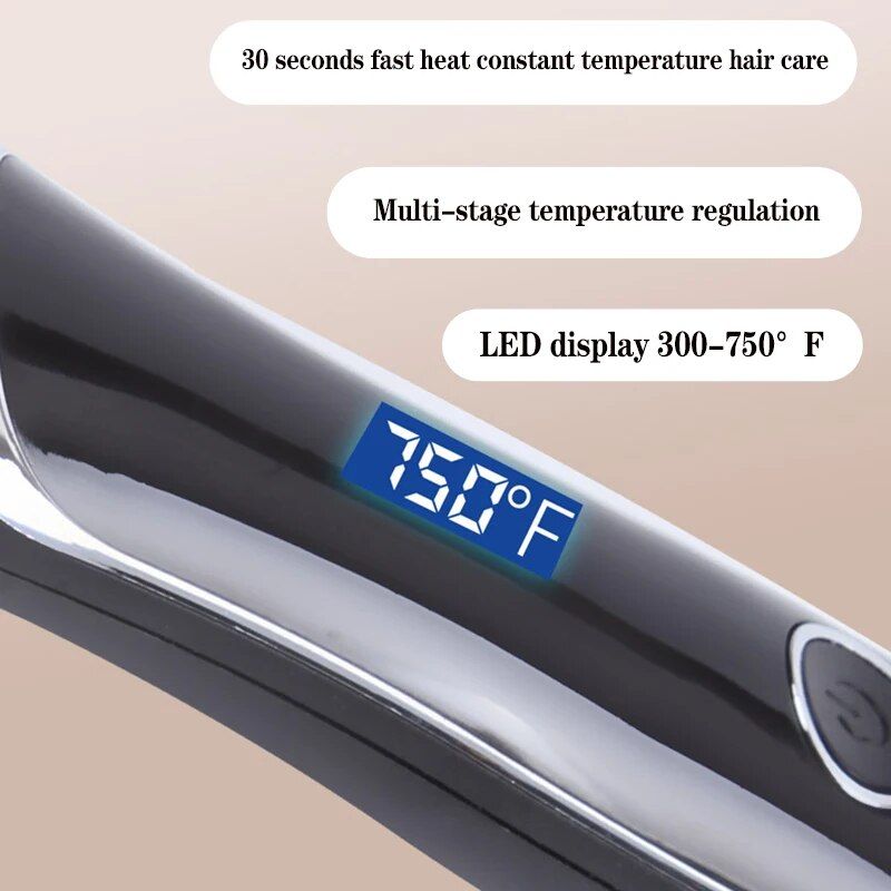 electric hot comb straightener & curler for wet and dry hair