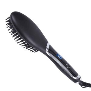 electric hot comb straightener & curler for wet and dry hair