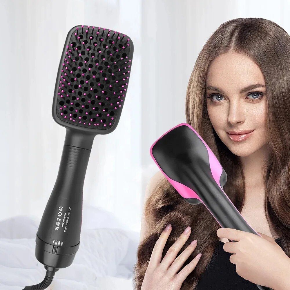 3 in 1 electric hair styler: dryer, straightener & curler combo