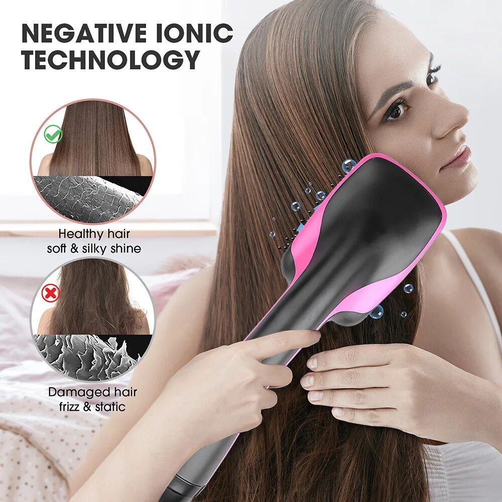 3 in 1 electric hair styler: dryer, straightener & curler combo