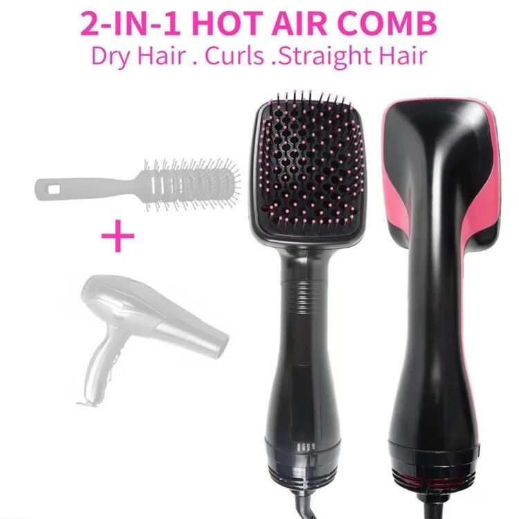 3 in 1 electric hair styler: dryer, straightener & curler combo
