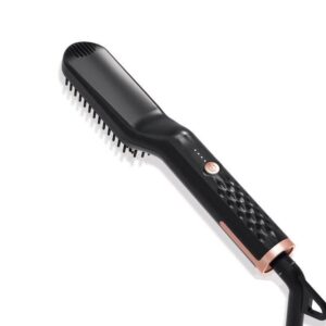 3 in 1 quick hair & beard straightening brush with ceramic heat