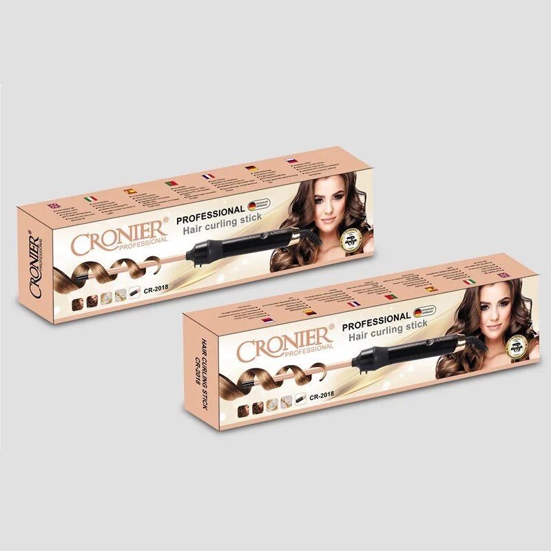 max 450°f wave & curl professional hair styling iron