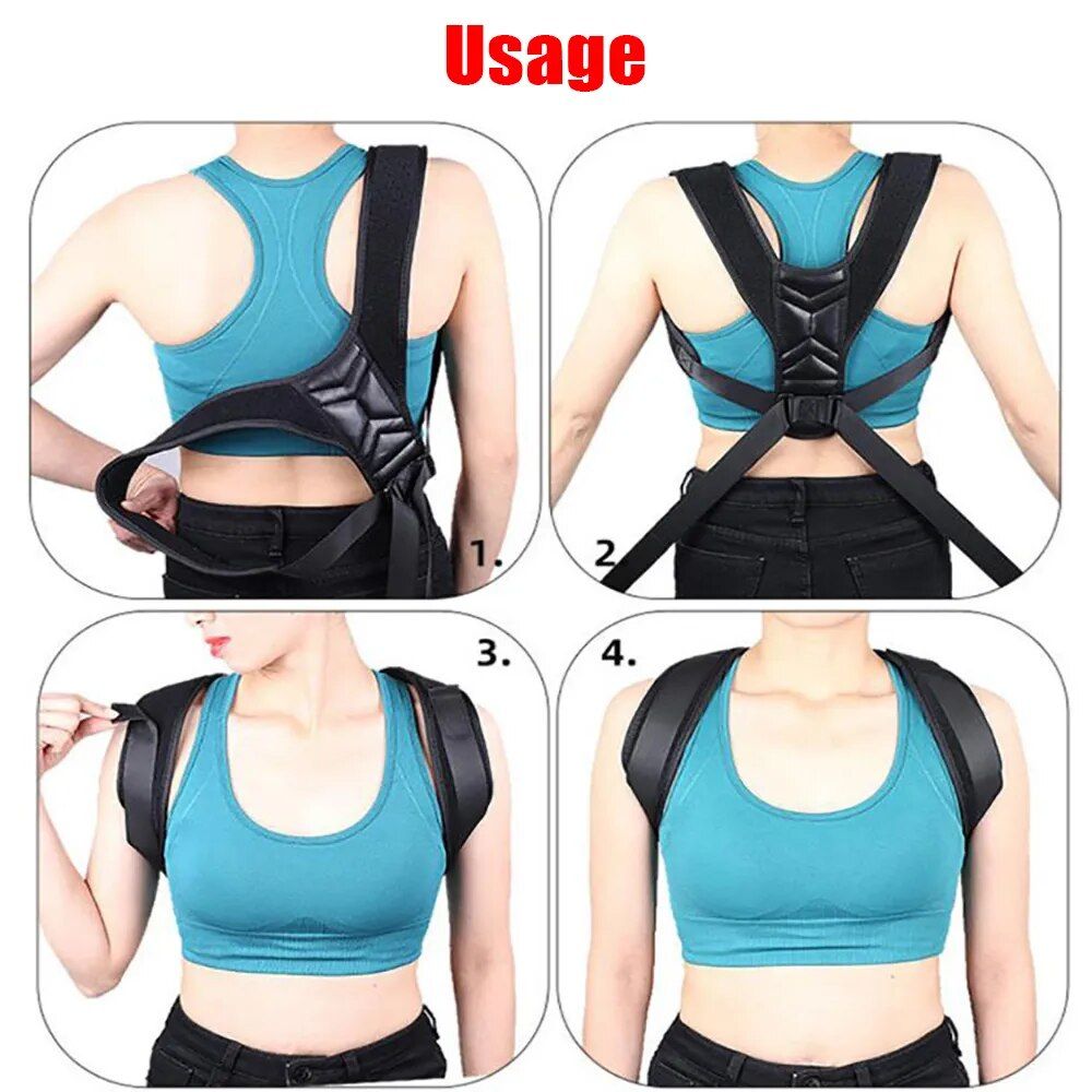 adjustable back and neck posture corrector – discreet comfort fit for everyday use
