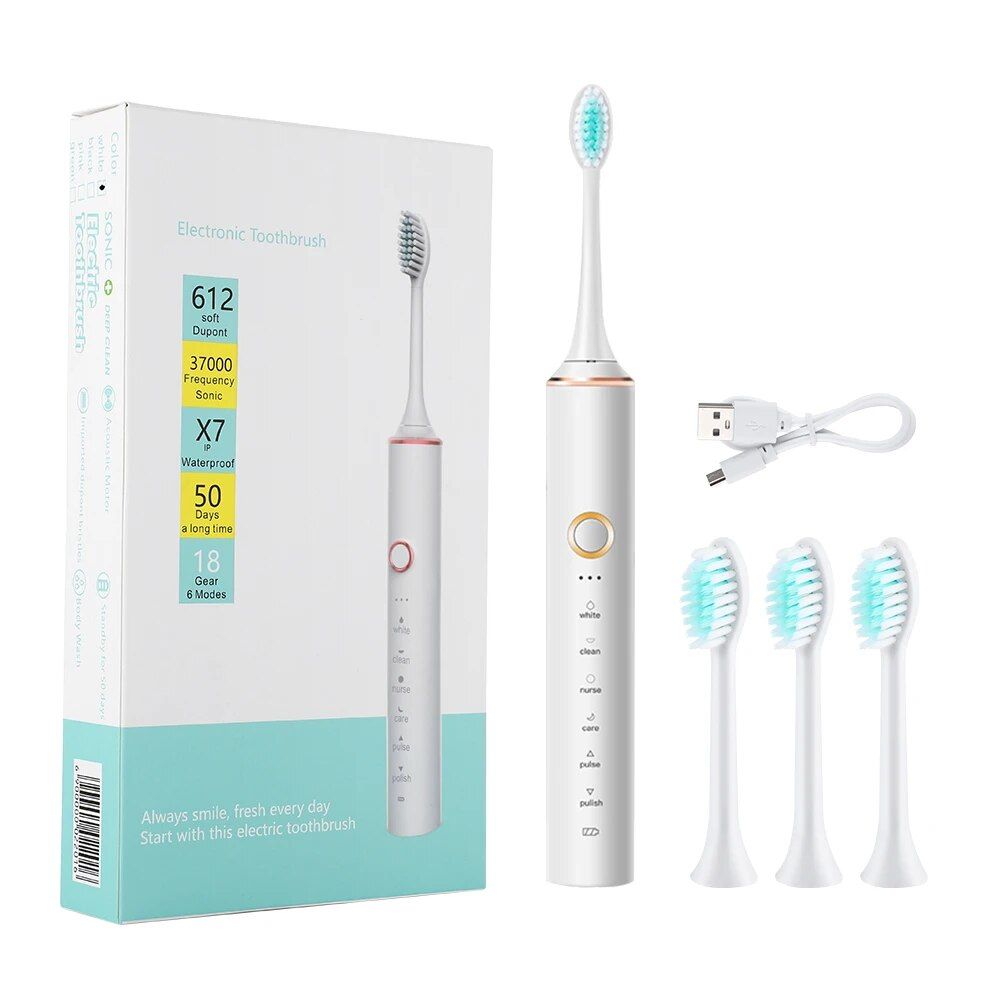 advanced sonic electric toothbrush with timer