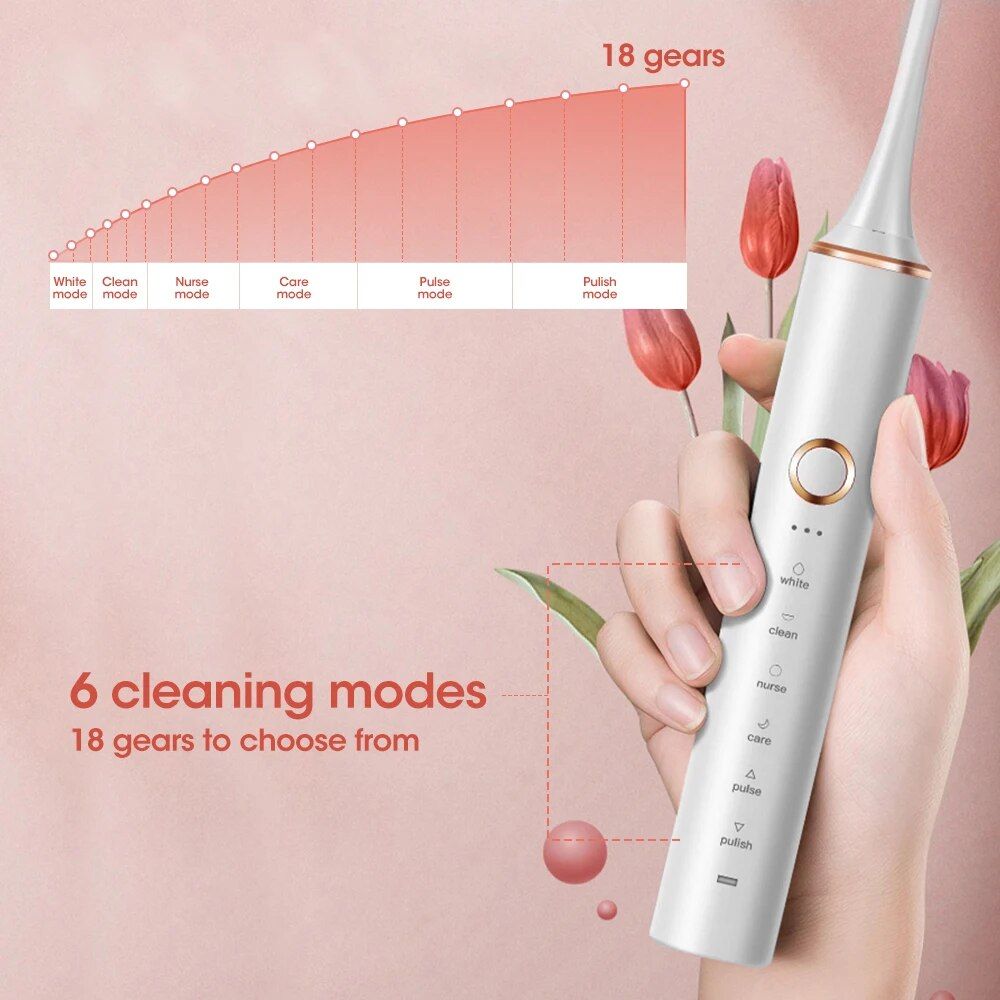 advanced sonic electric toothbrush with timer
