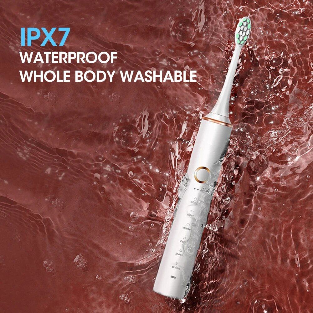 advanced sonic electric toothbrush with timer