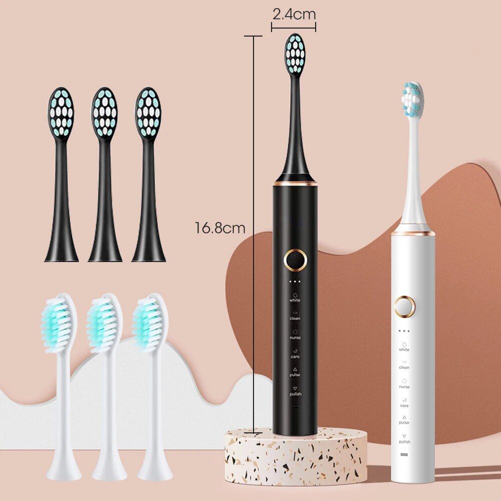advanced sonic electric toothbrush with timer