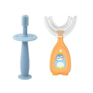gentle care soft silicone baby toothbrush ideal for first teeth and gums