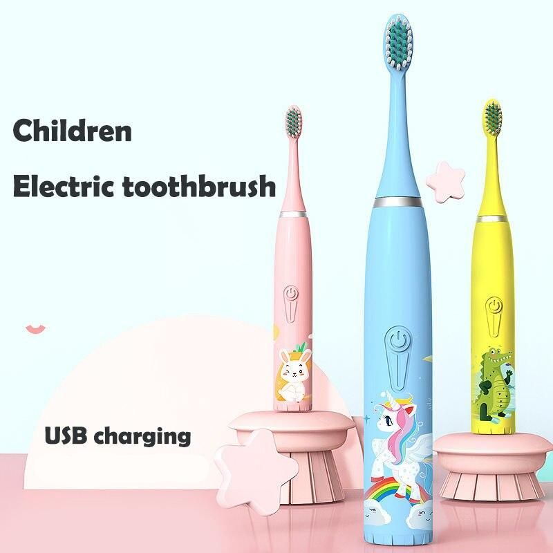 kid friendly sonic electric toothbrush with multiple brush heads & smart timer