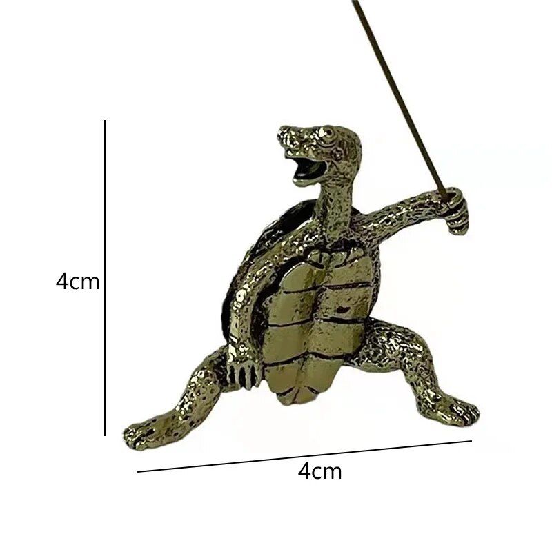 antique turtle incense burner compact zen inspired home decor