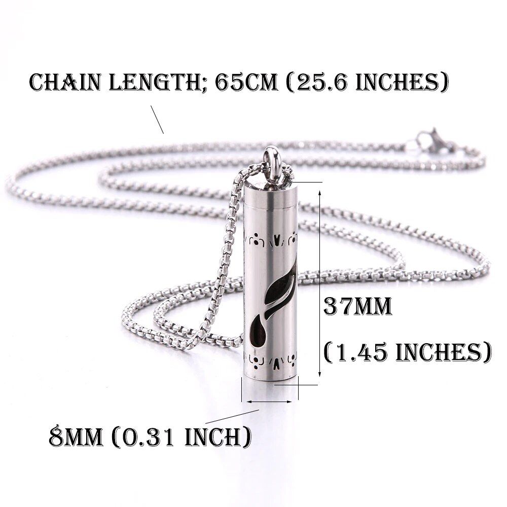 stainless steel aromatherapy diffuser necklace elegant essential oil perfume locket