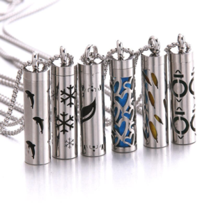 stainless steel aromatherapy diffuser necklace elegant essential oil perfume locket