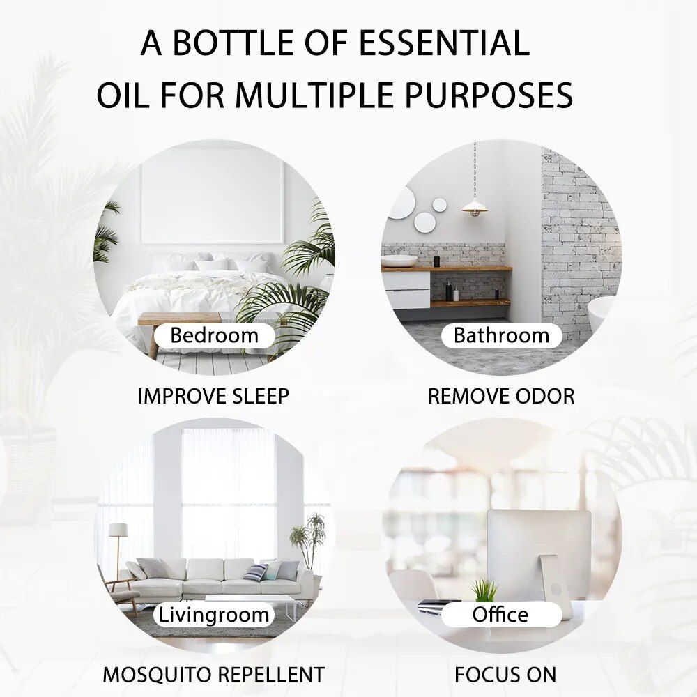 100ml pure natural essential oils multi aroma blend for diffuser, bath, and massage