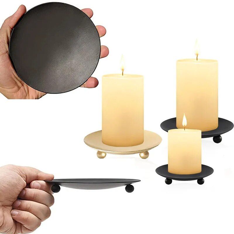 elegant iron black gold plated candle holder perfect for weddings and home decor