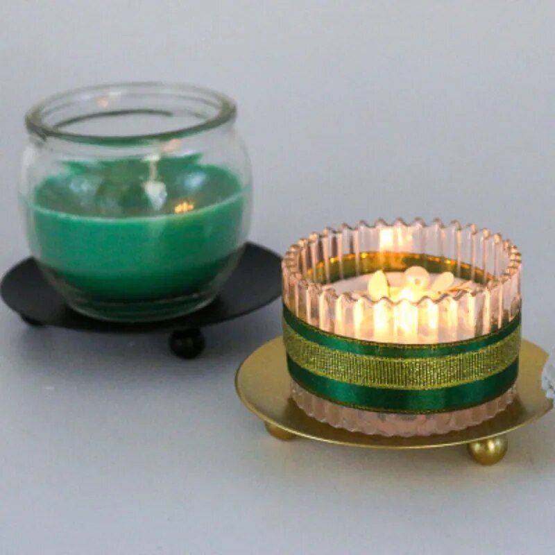 elegant iron black gold plated candle holder perfect for weddings and home decor