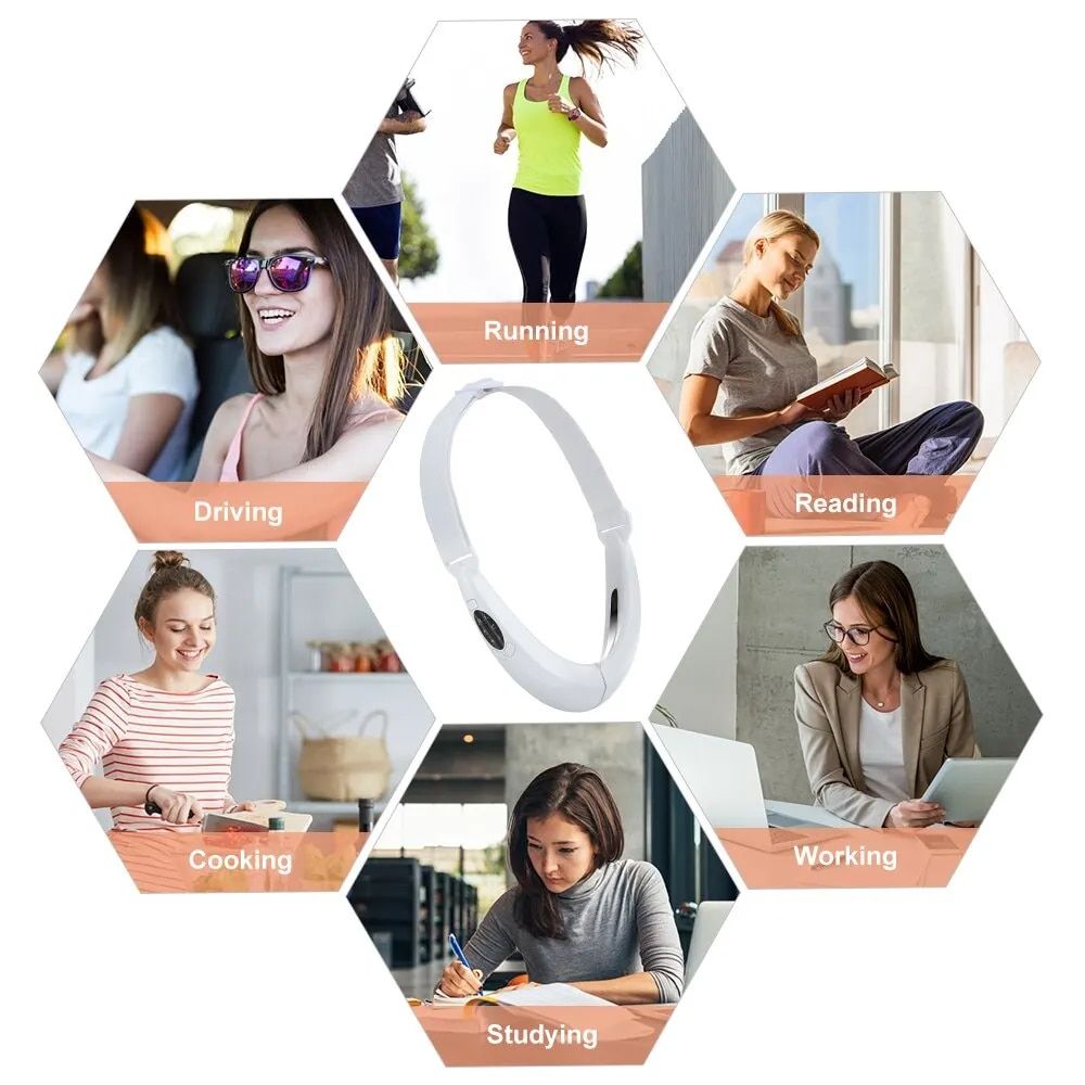 v line face lifting and slimming vibrating massager with led display