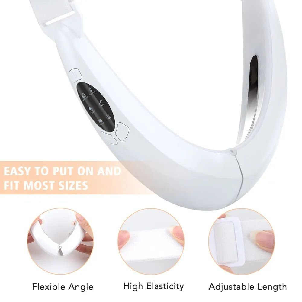 v line face lifting and slimming vibrating massager with led display