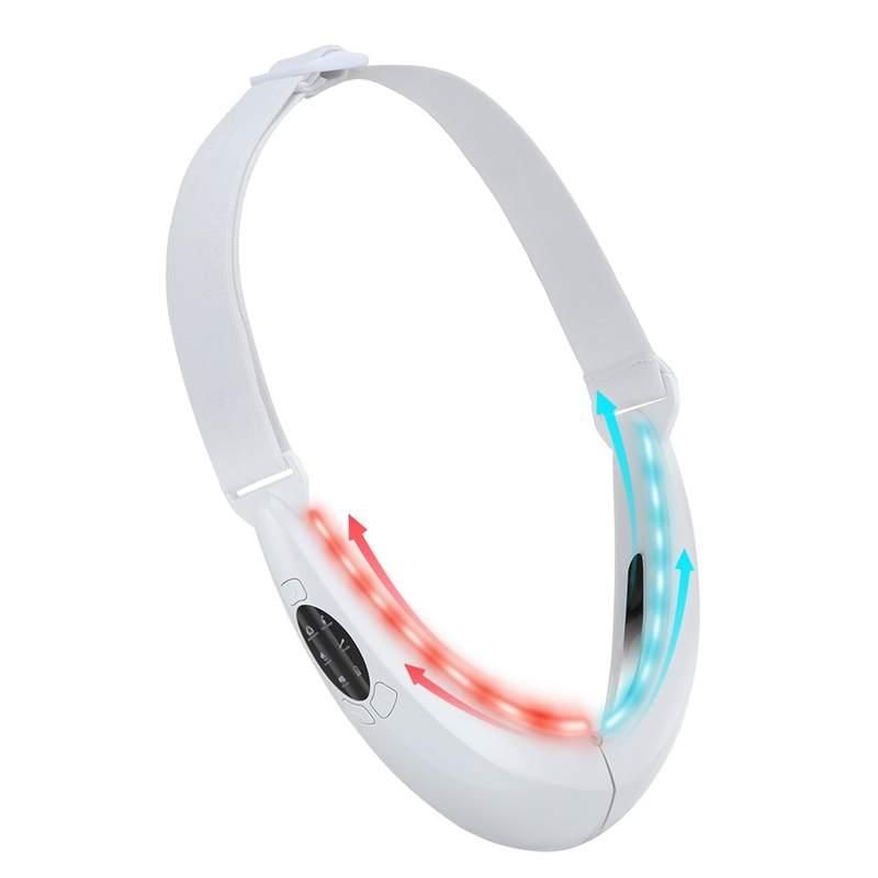 v line face lifting and slimming vibrating massager with led display