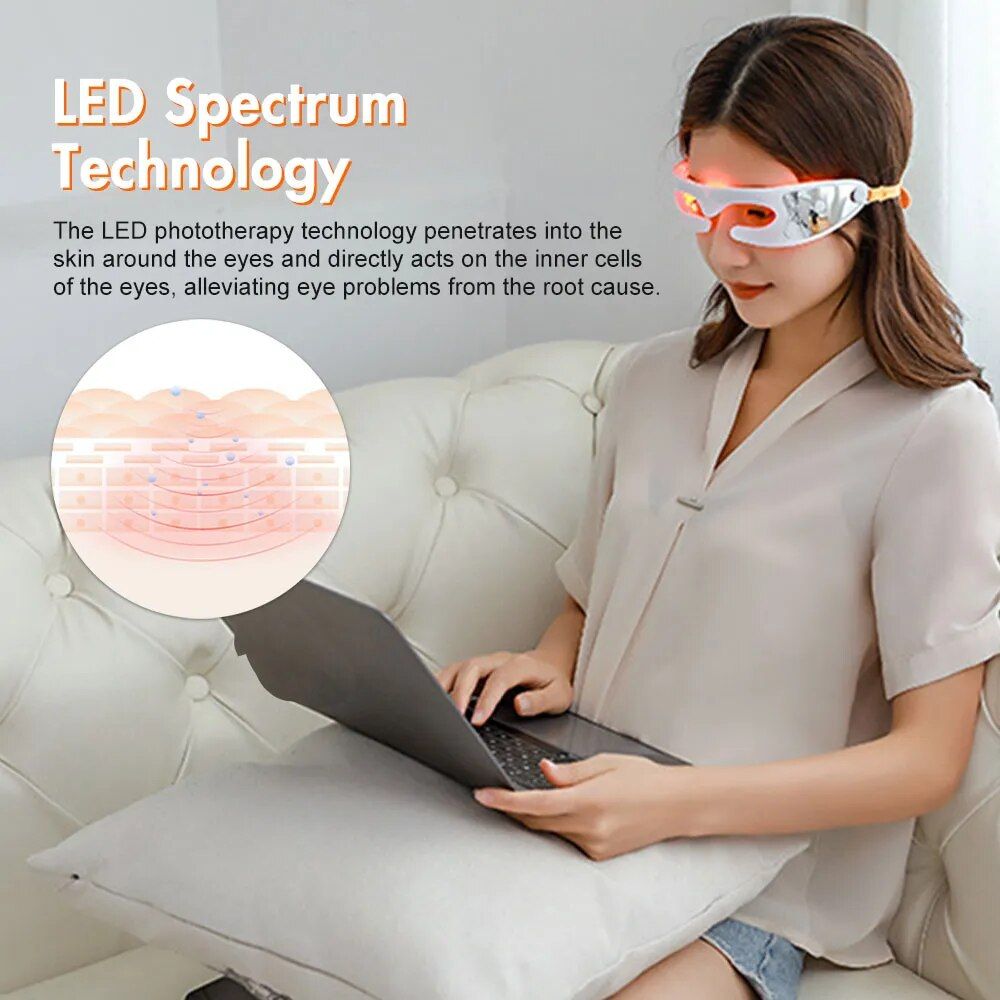 rechargeable electric eye massager with anti wrinkle