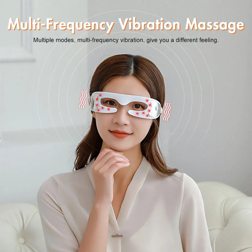 rechargeable electric eye massager with anti wrinkle