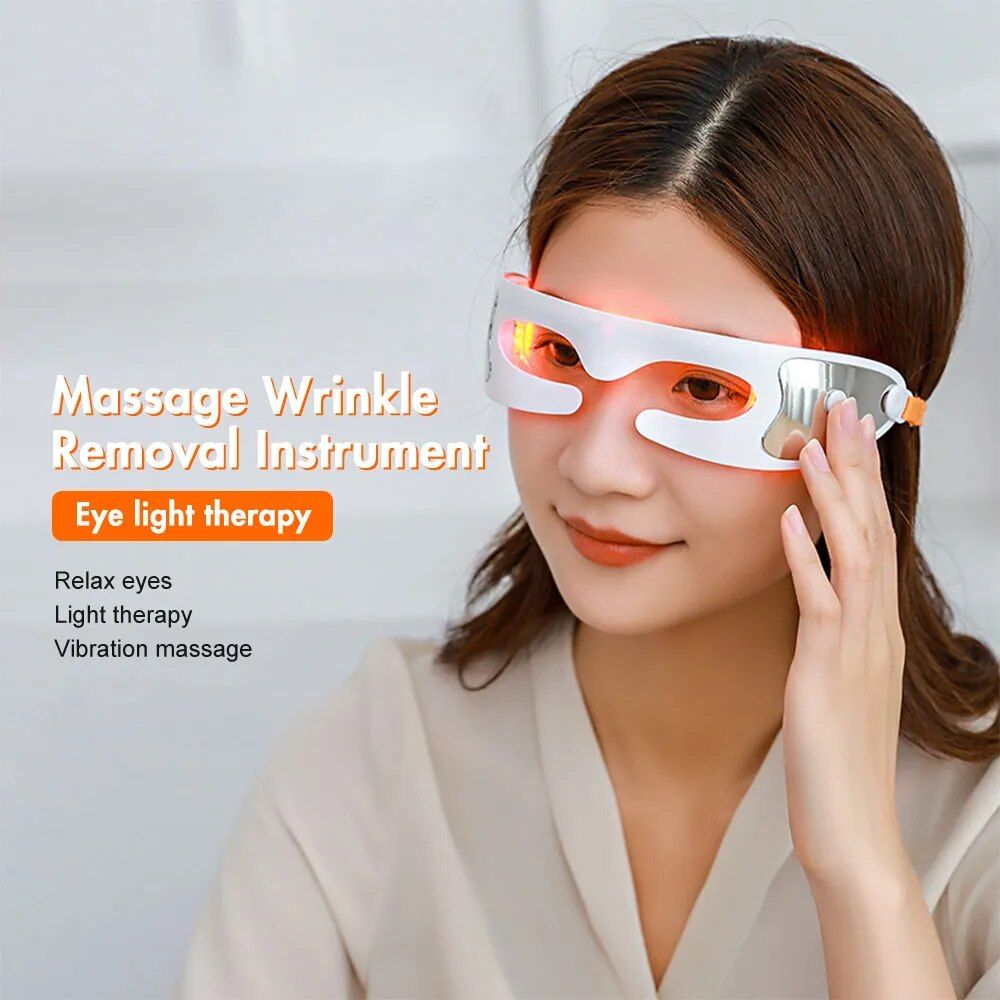 rechargeable electric eye massager with anti wrinkle