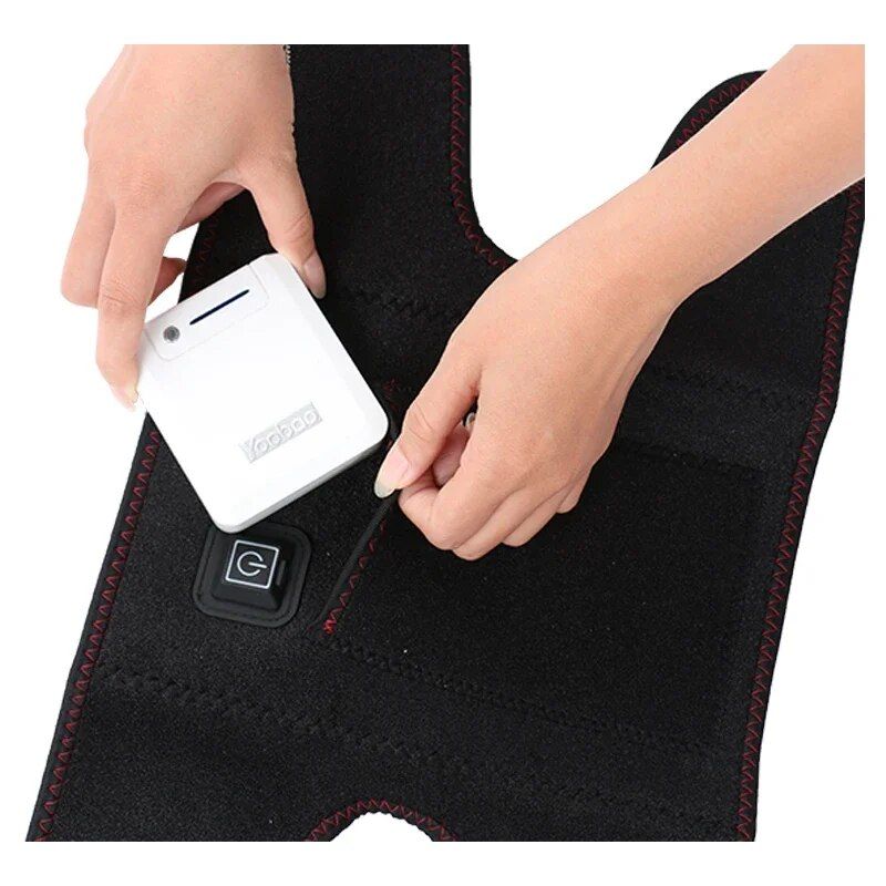 electric infrared knee heating pad with adjustable heat settings for pain relief