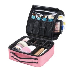 luxury waterproof makeup organizer case professional cosmetic travel bag for beauty essentials