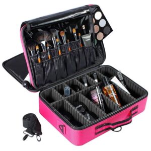 large capacity professional cosmetic organizer high quality travel makeup case