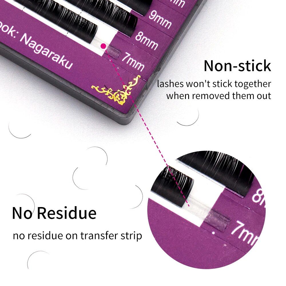 classic individual eyelash extensions | matte black, soft, natural long | handmade