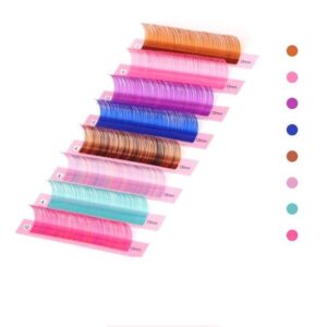 vibrant spectrum individual eyelash extensions natural long, soft, and lightweight