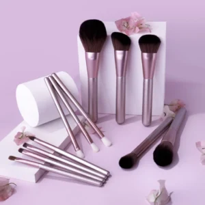 12 pcs grapes purple makeup brush set