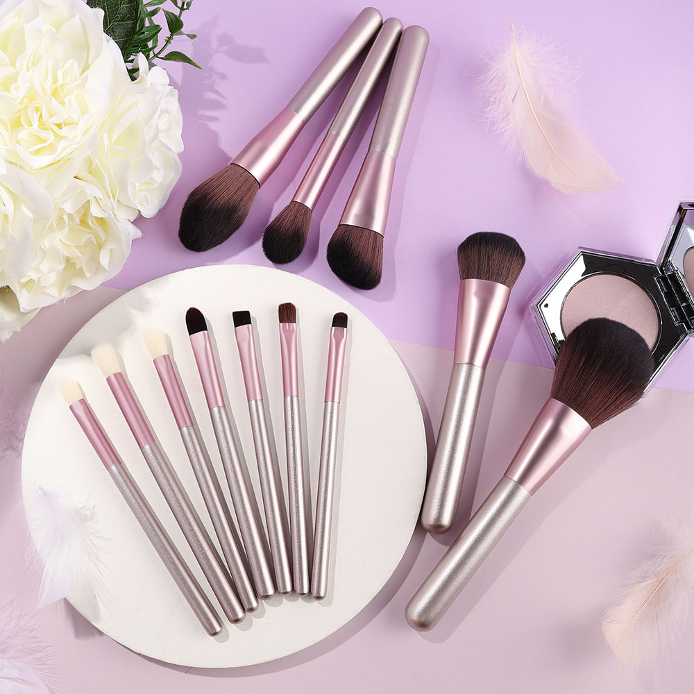 12 pcs grapes purple makeup brush set