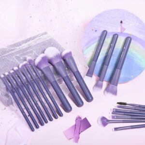 professional 20pcs purple makeup brush set