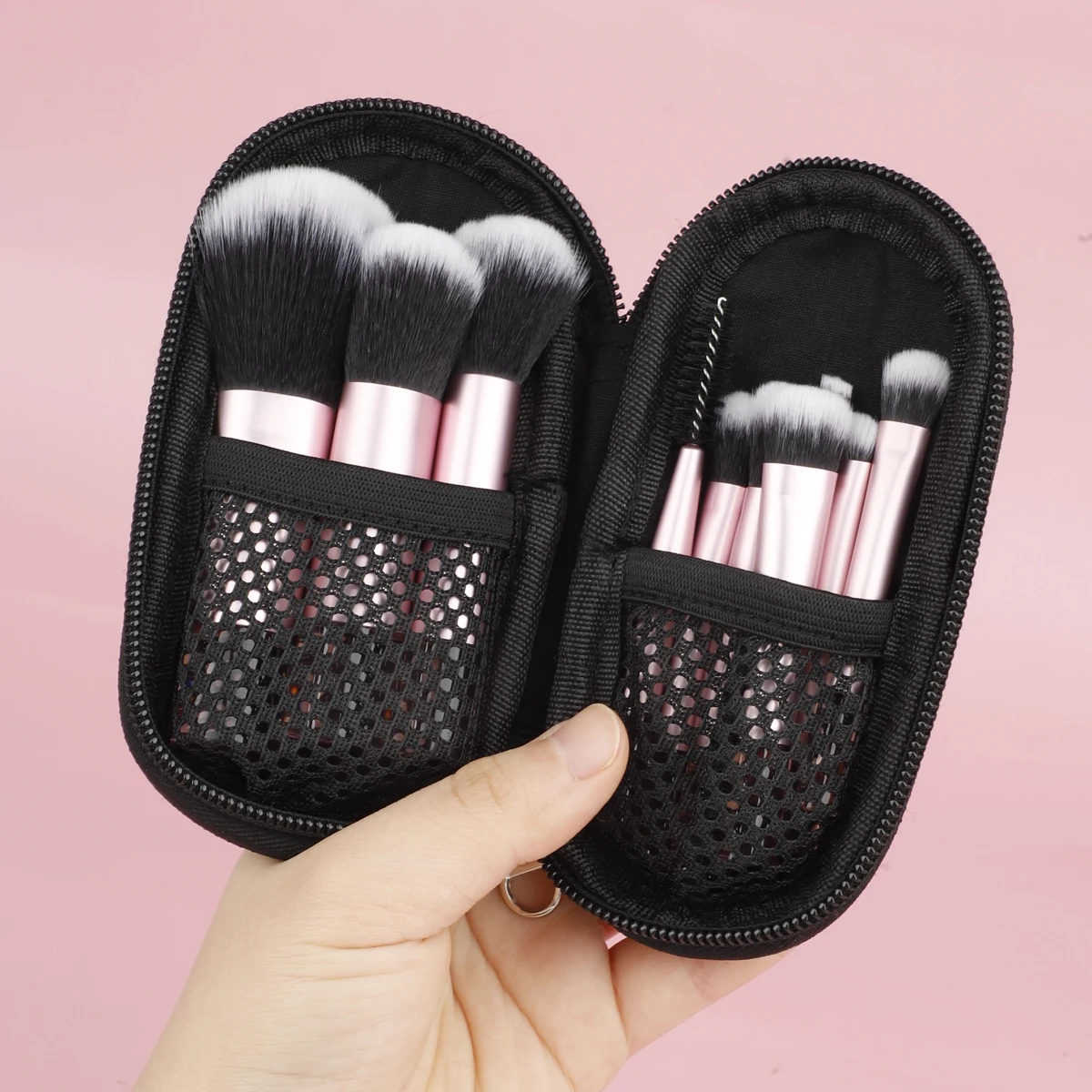 10pcs mini travel makeup brush set