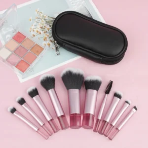 10pcs mini travel makeup brush set