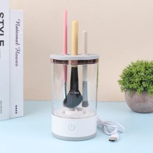 electric rechargeable makeup brush cleaner
