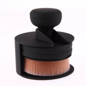 single push pull portable o shape seal stamp makeup pen: foundation, powder & blush brush