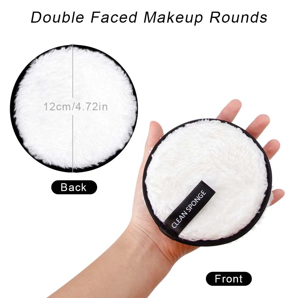 3 piece reusable magic makeup remover pads: gentle & sustainable