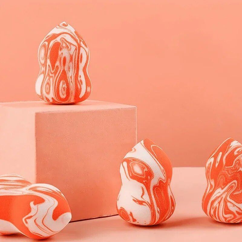 2 pack gradient marble beauty sponge: ultimate makeup application