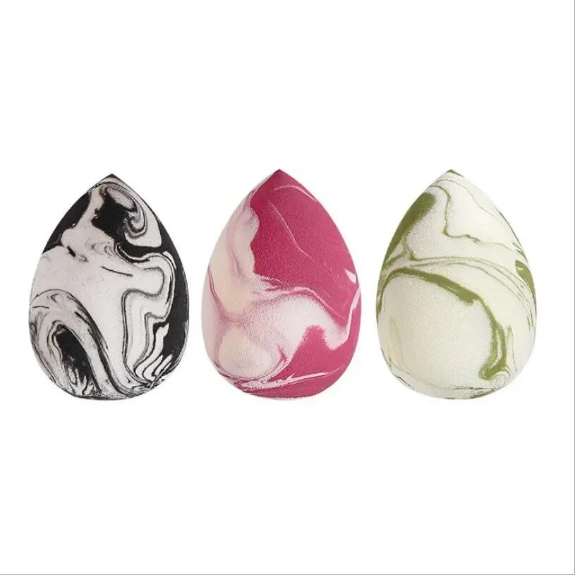 2 pack gradient marble beauty sponge: ultimate makeup application